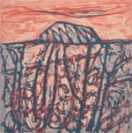 Sacred Rock (etched lino print)