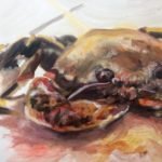 Small Crab, 30 x 30cm oil on canvas