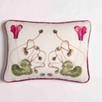 Cyclamen cushion