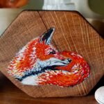 Red Fox on Oak