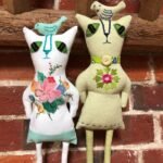 Folk Art Cats, textile £28 each