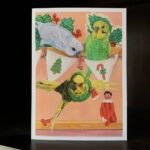 Budgie Christmas cards - Naughty or Nice