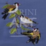 Goldfinches_drawn with thread by Jaqueline Remfry