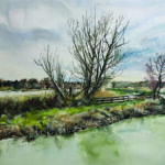 'Flooded Meadows', Watercolour