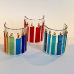 Mercedes Oakley Glass - Candle Curve trio