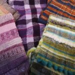 selection of woven scarfs