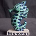 Seahorse on a plinth