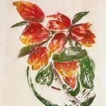 Vase of tulips, orange Mutolito Print