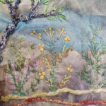 Mixed media textile landscape