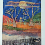 Mixed media textile landscape