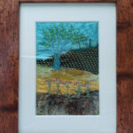 Mixed media textile landscape