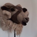 felted mask - Swaledale ram